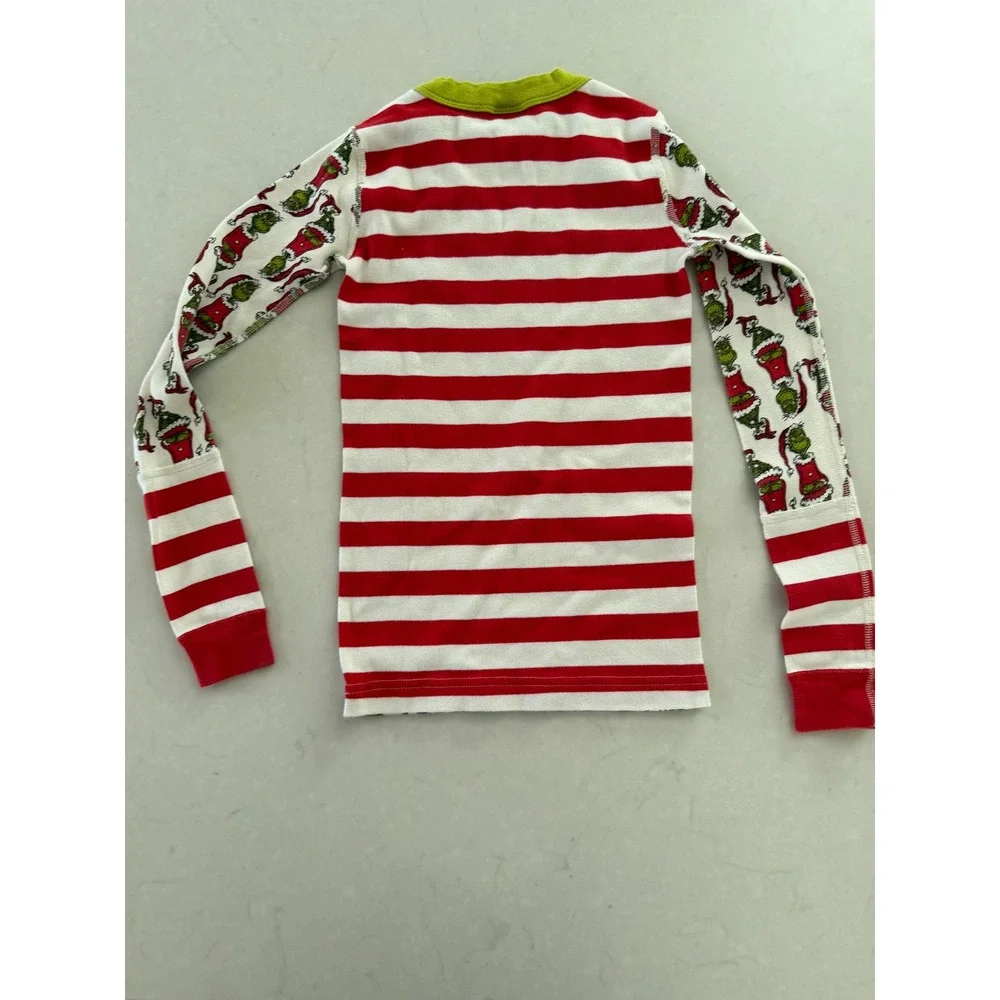 Hanna Andersson Grinch Pajamas Kids Size 8 130cm Organic Cotton Christmas Set